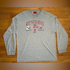2003 NFL AFC Championship Game Long Sleeve Graphic Tee Large